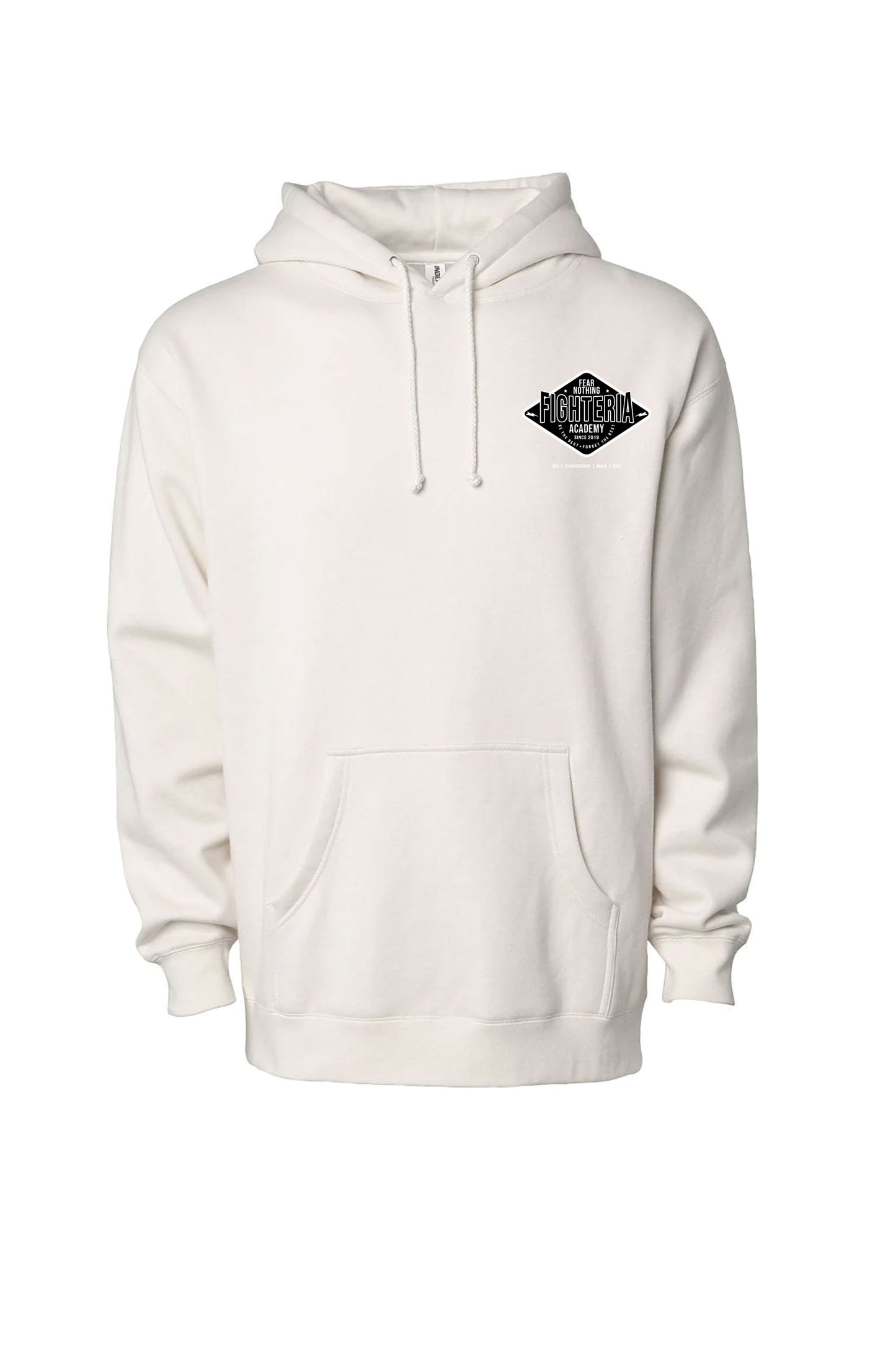 Fighteria Badge Heavyweight Hoodie Ivory