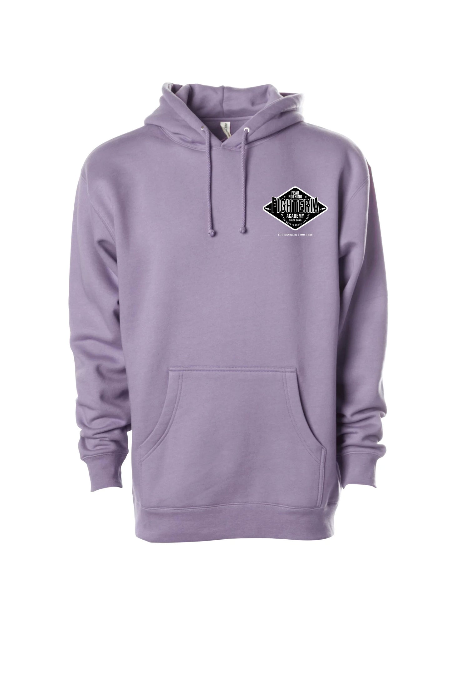 Fighteria Badge Heavyweight Hoodie Plum