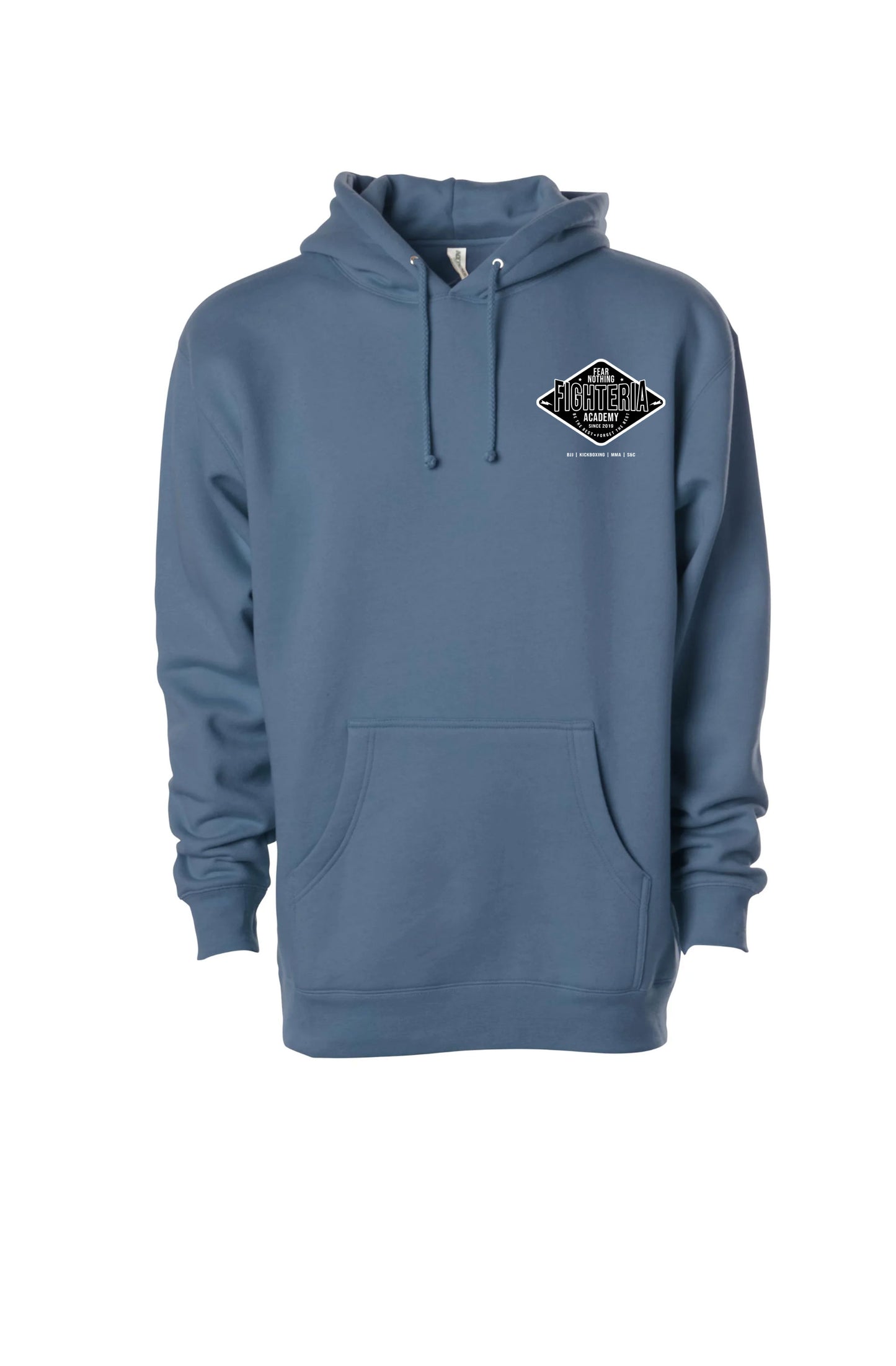 Fighteria Badge Heavyweight Hoodie Storm