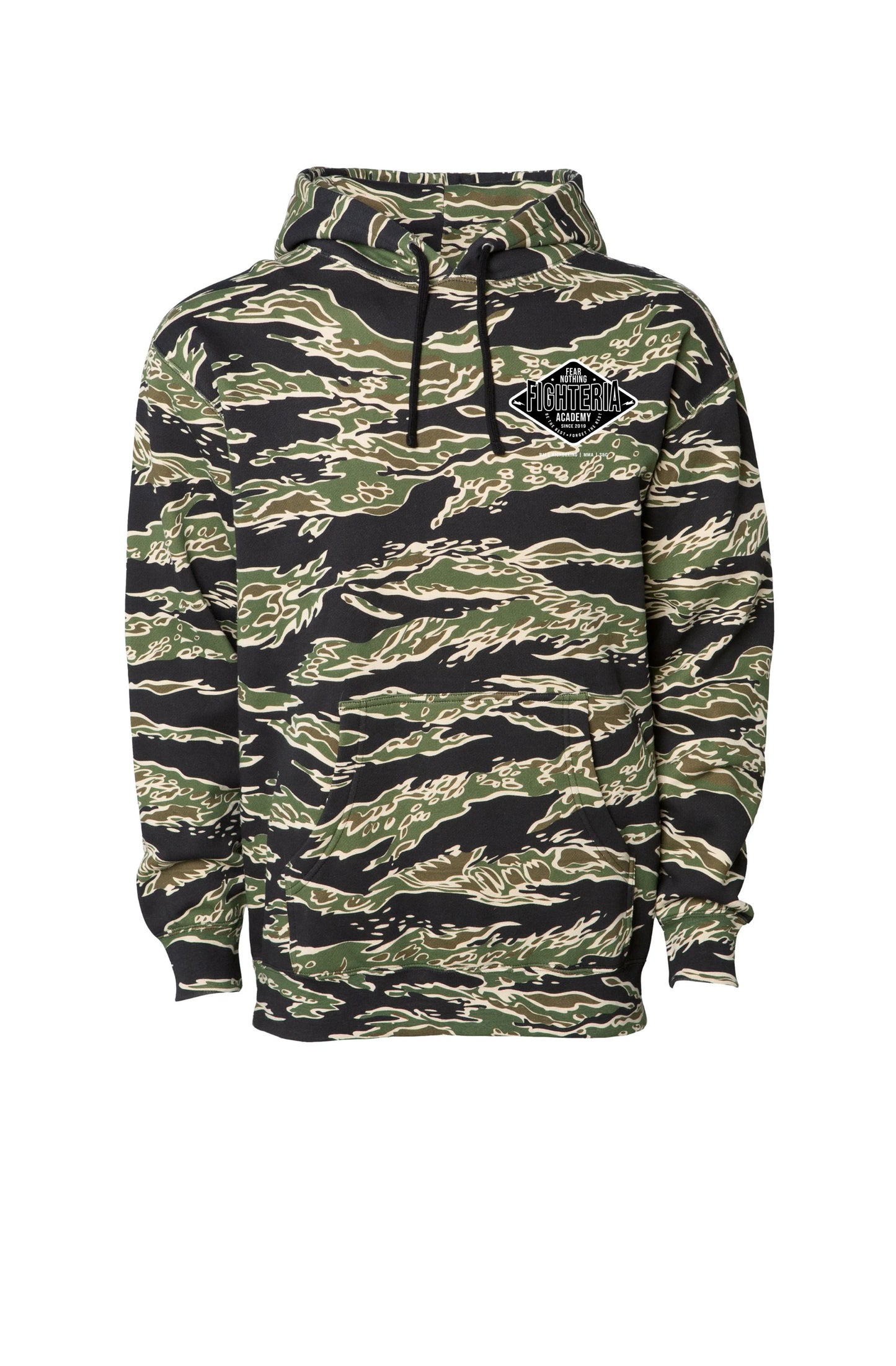 Fighteria Badge Heavyweight Hoodie Tiger Camo