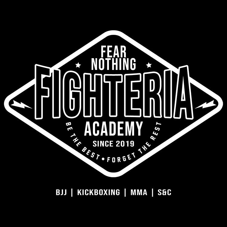 Fighteria Badge Heavyweight Hoodie Royal Blue