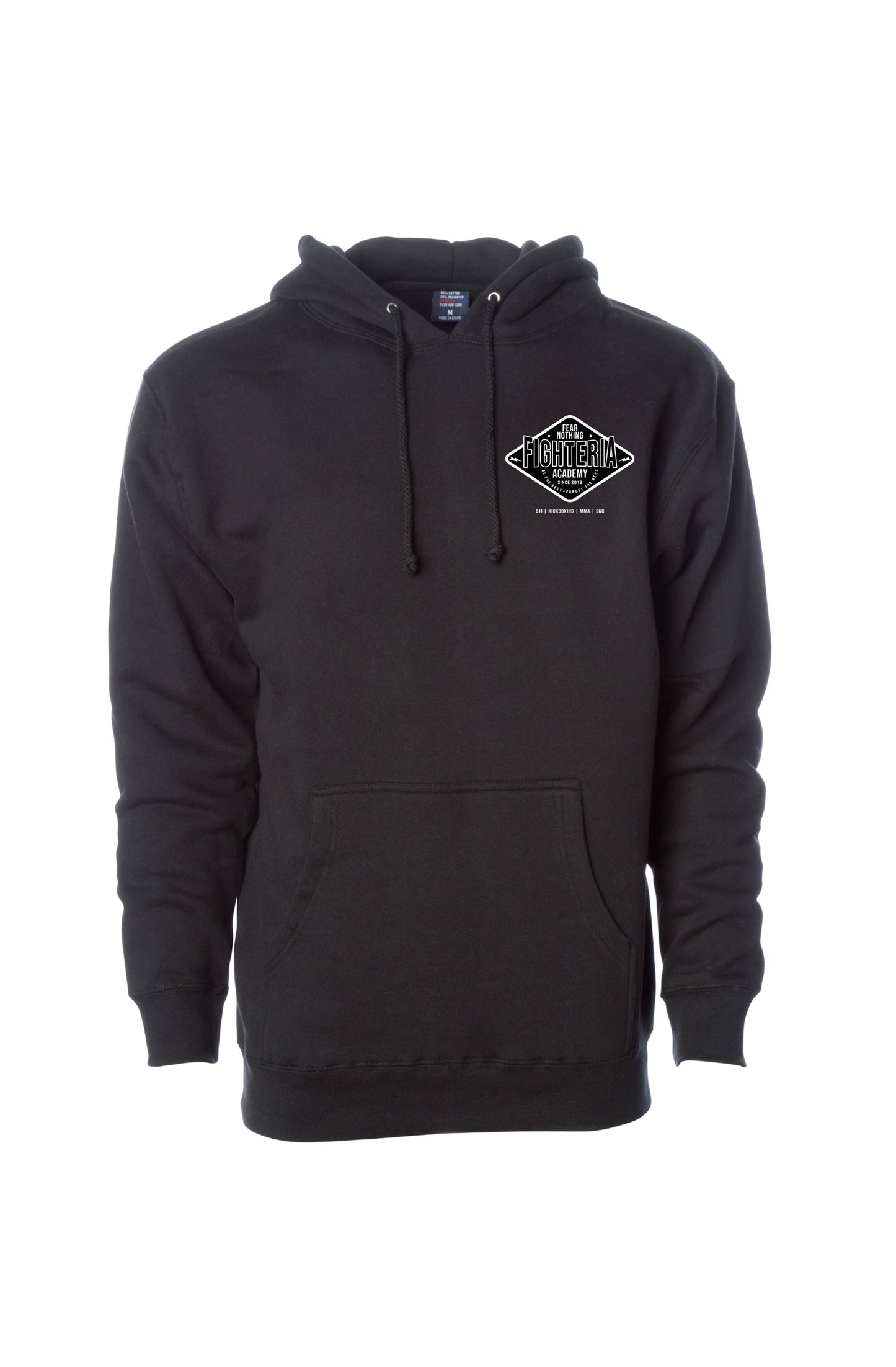 Fighteria Badge Heavyweight Hoodie Black