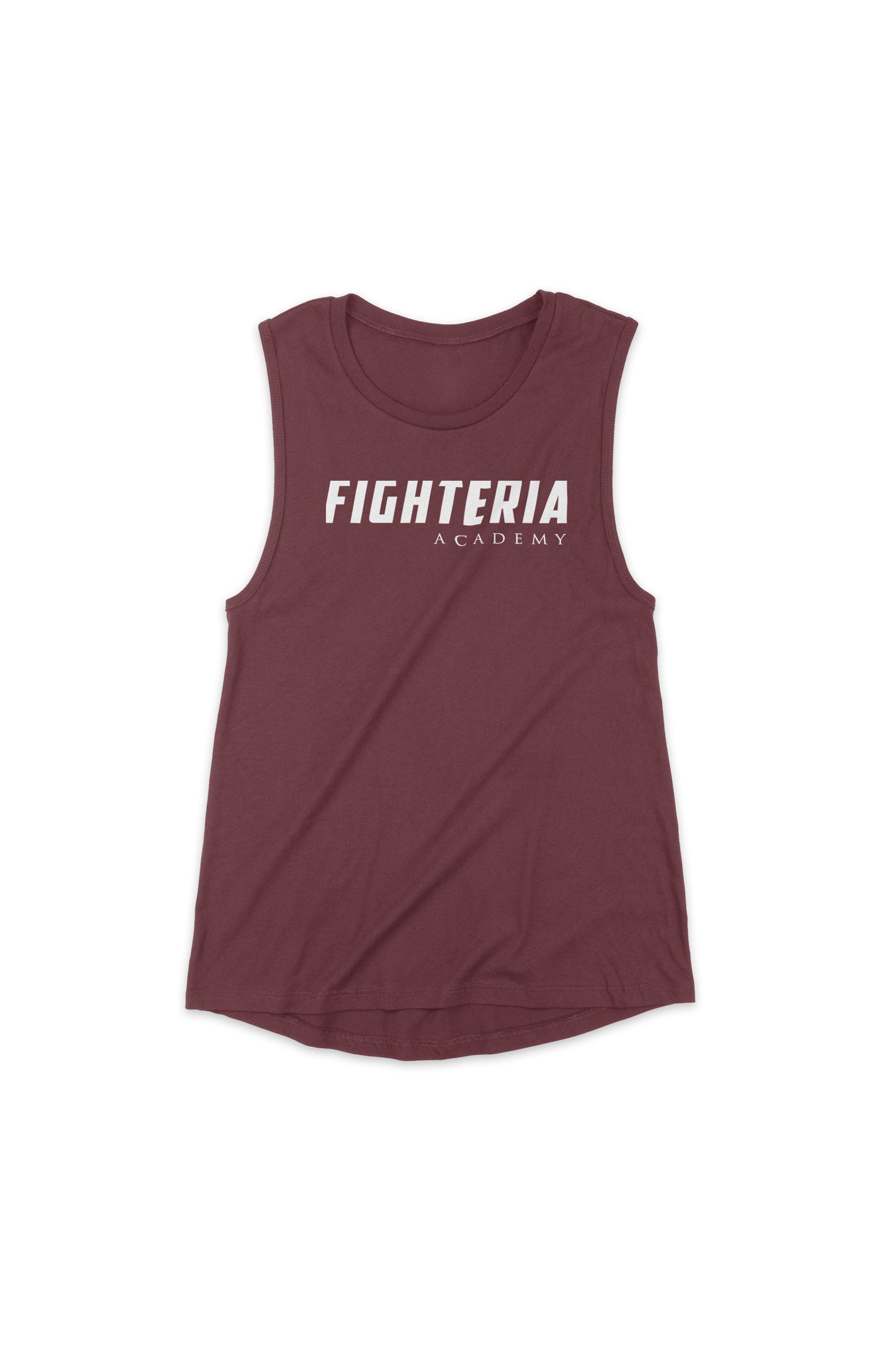 Women's Fighteria Muscle Tank Maroon